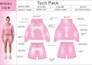 create professional clothing tech pack and fashion tech pack